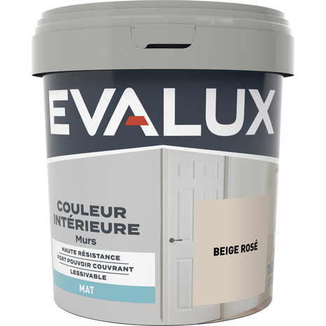 Peinture mur intérieur Mat 0,75 L Beige rosé - Evalux - Brico Dépôt