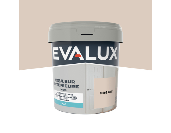 Peinture mur intérieur Mat 0,75 L Beige rosé - Evalux - Brico Dépôt