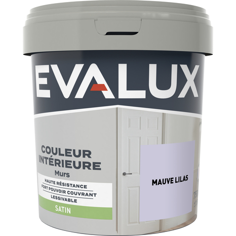 Peinture mur intérieur Satin 0,75 L Violet lilas - Evalux - Brico Dépôt