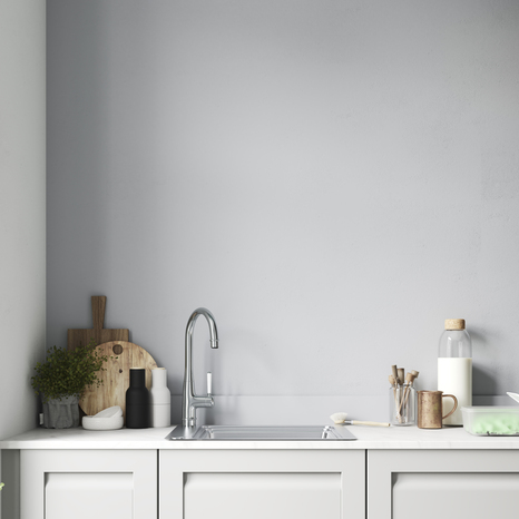 Peinture salle de bain et cuisine Satin 2,5 L Gris argent - Evalux - Brico Dépôt