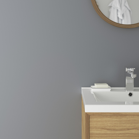 Peinture salle de bain et cuisine Satin 2,5 L Gris acier - Evalux - Brico Dépôt