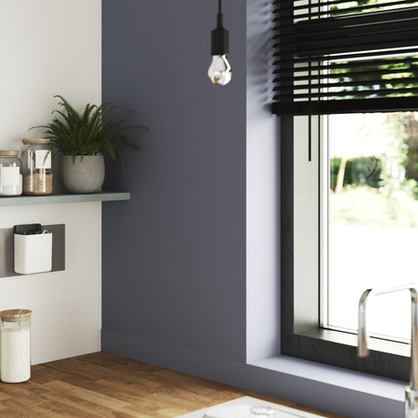 Peinture salle de bain et cuisine Satin 2,5 L Gris ardoise - Evalux - Brico Dépôt