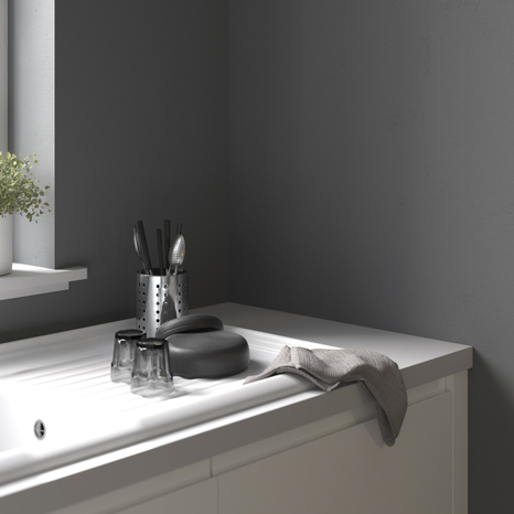 Peinture salle de bain et cuisine Satin 2,5 L Gris charbon - Evalux - Brico Dépôt