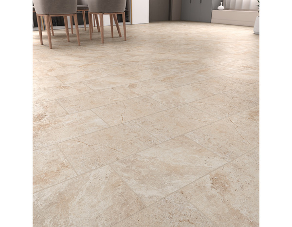 Carrelage de sol extérieur "Fontainebleau grip" beige - l. 40 x L. 60 cm - Brico Dépôt