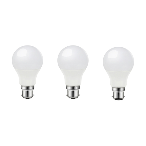 Lot de 3 ampoules LED B22 - 806  Lm et 4000K - Brico Dépôt