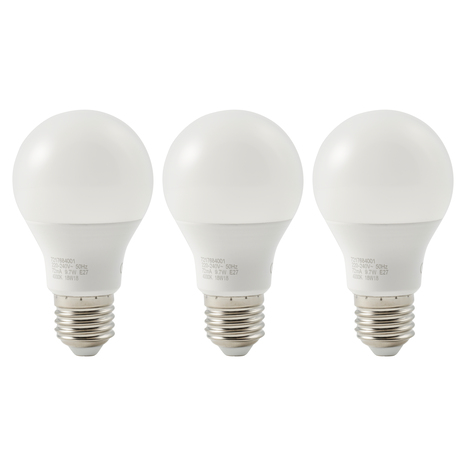 Lot de 3 ampoules LED E27 - 806 Lm, et 4000K - Brico Dépôt
