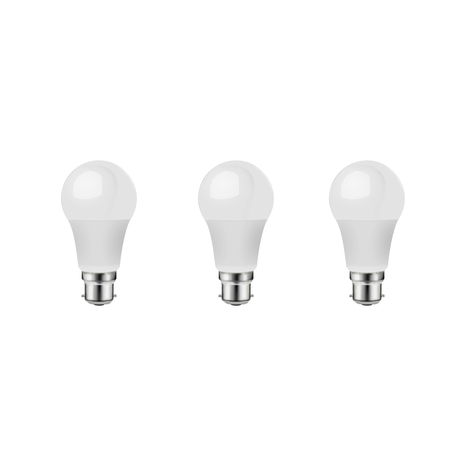 Lot de 3 ampoules LED B22 - 1521 Lm et 2700K - Brico Dépôt