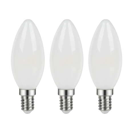Lot de 3 ampoules LED à filament E14 - 470 Lm et 4000K - Brico Dépôt