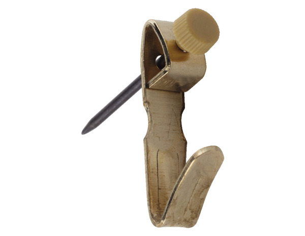 10 crochets N°1 avec aiguilles pour tableaux et cadres H. 2,5 x P. 1 x l. 0,6 cm - Le Crochet Français - Brico Dépôt