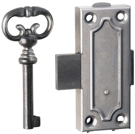 Verrou en applique en acier poli 25 mm pour meubles et caissons - Handix - Brico Dépôt