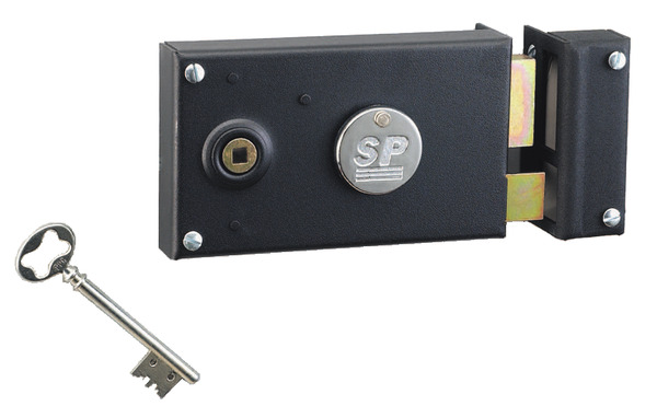 Serrure en applique horizontale pour porte d'entrée gauche - 140x80 mm - Thirard - Brico Dépôt