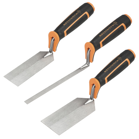 Lot de 3 truelles carrées de 13-38-51 mm - MAGNUSSON - Brico Dépôt