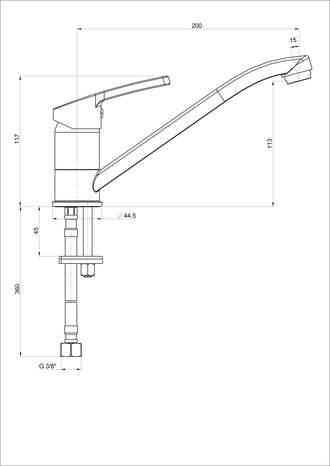 Mitigeur évier en inox brossé "Owu" - Cooke and Lewis - Brico Dépôt