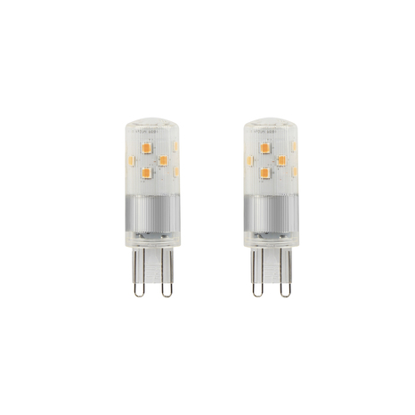 Lot de 2 ampoules LED G9 - 470 Lm et 2700K - Brico Dépôt