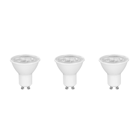 Lot de 3 ampoules LED GU10 - 345 Lm et 4000K - Brico Dépôt