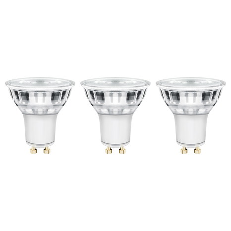 Lot de 3 ampoules LED GU10 - 345 Lm et 2700K - Brico Dépôt