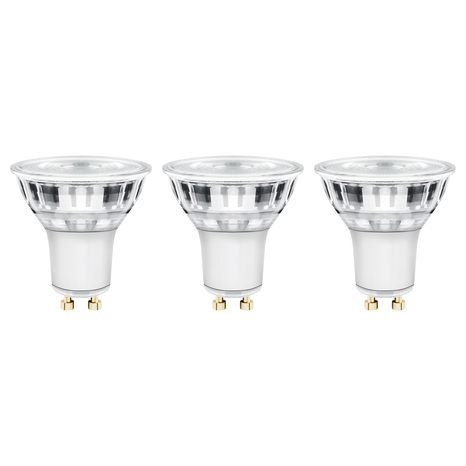 Lot de 3 ampoules LED GU10 - 345 lumens blanc neutre - Brico Dépôt