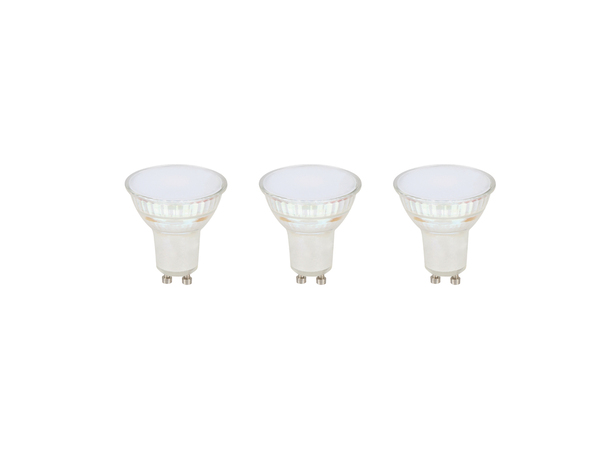 Lot de 3 ampoules LED GU10 - 450 Lm et 4000K dimmable - Brico Dépôt