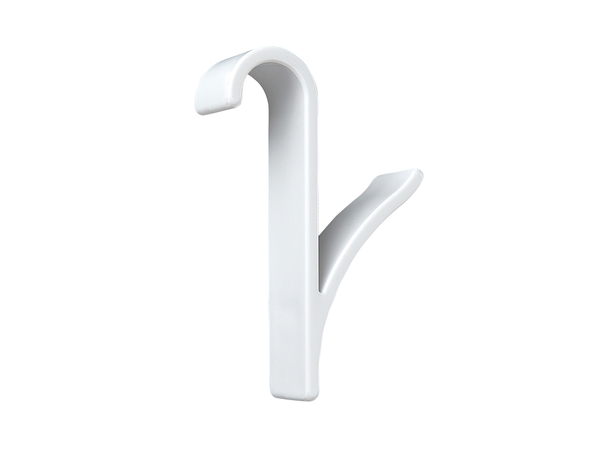 Set de 2 crochets sèche serviette - P. 7 cm x H. 9,5 cm - Brico Dépôt