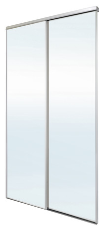 Lot de 2 portes de placard coulissantes miroir H. 250 x L. 120 cm - Cooke and Lewis - Brico Dépôt