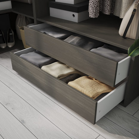 Tiroir simple imitation chêne grisé Homny H. 16 X L. 100 X P. 58 cm - Cooke and Lewis - Brico Dépôt