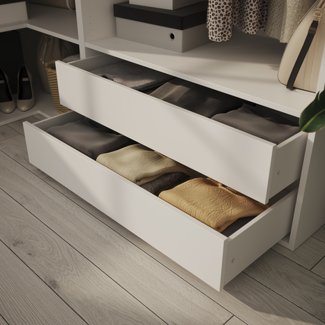 Tiroir simple décor blanc Homny H. 16 X L. 100 X P. 58 cm - Cooke and Lewis - Brico Dépôt