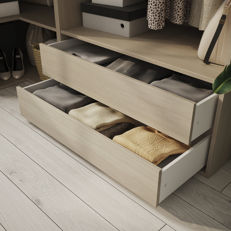 Tiroir simple imitation chêne clair Homny H. 16 X L. 100 X P. 58 cm - Cooke and Lewis - Brico Dépôt