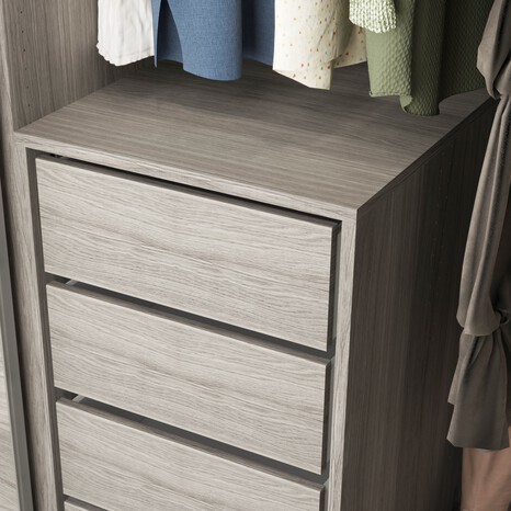 Tiroir simple imitation chêne grisé Homny H. 16 X L. 50 X P. 58 cm - Cooke and Lewis - Brico Dépôt