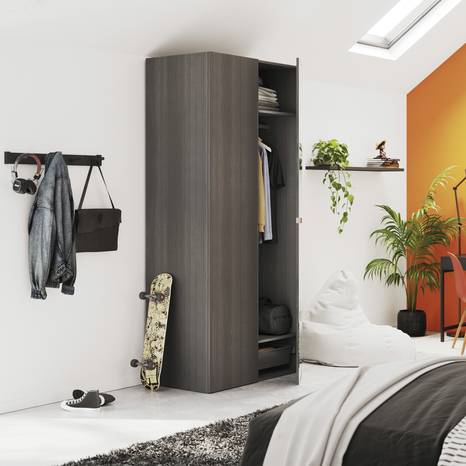 Caisson imitation chêne grisé Homny H. 225 X L. 100 X P. 58 cm - Cooke and Lewis - Brico Dépôt