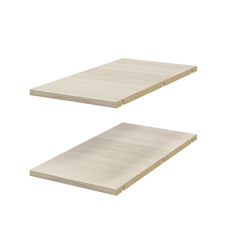 Lot de 2 étagères d'angle imitation chêne clair Homny L. 30 X P. 58 cm - Cooke and Lewis - Brico Dépôt