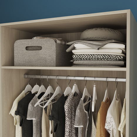 Lot de 2 étagères imitation chêne clair Homny L. 100 X P. 58 cm - Cooke and Lewis - Brico Dépôt