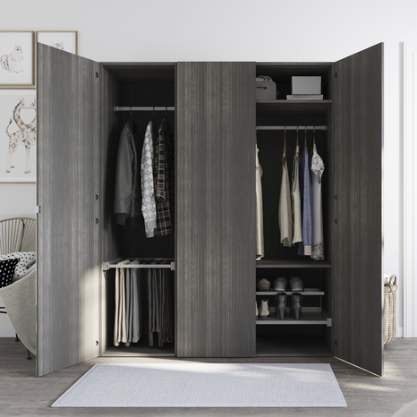 Caisson imitation chêne grisé Homny H. 187 X L. 100 X P. 58 cm - Cooke and Lewis - Brico Dépôt