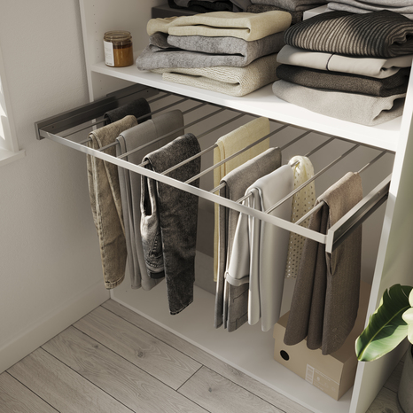 Porte-pantalons coulissant Homny L.100 X P.58 cm - Cooke and Lewis - Brico Dépôt