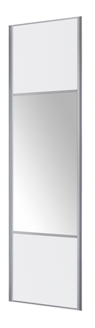 Porte de placard coulissante miroir décor blanc "Valla" H. 247,5 x L. 77,2 cm - Cooke and Lewis - Cooke and Lewis - Brico Dépôt