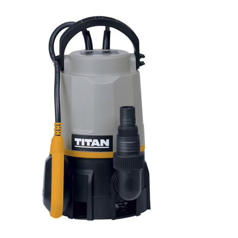 Pompe vide-cave "TITAN" à eaux chargées 400 W - 10000 L/h. - Titan - Brico Dépôt