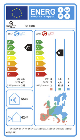 Climatisation réversible "Q-excellence" - Unité d'intérieure - 4600 W - Brico Dépôt