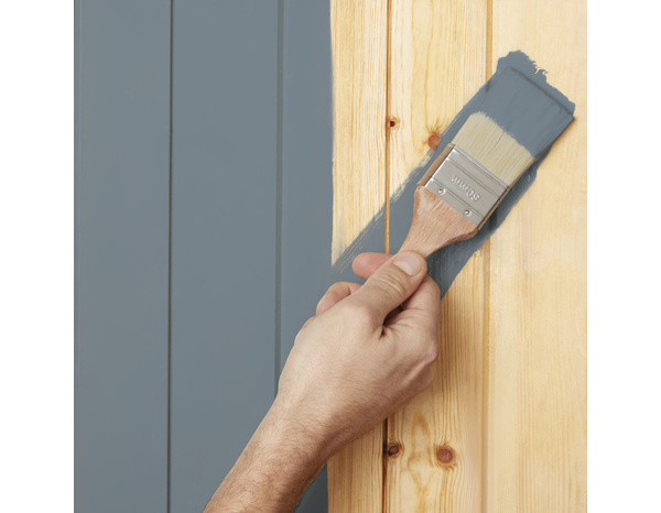 Peinture extérieur bois 0,75 L bleu orage satin - Evalux - Brico Dépôt