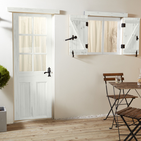 Peinture extérieur bois 0,75 L blanc satin - Evalux - Brico Dépôt