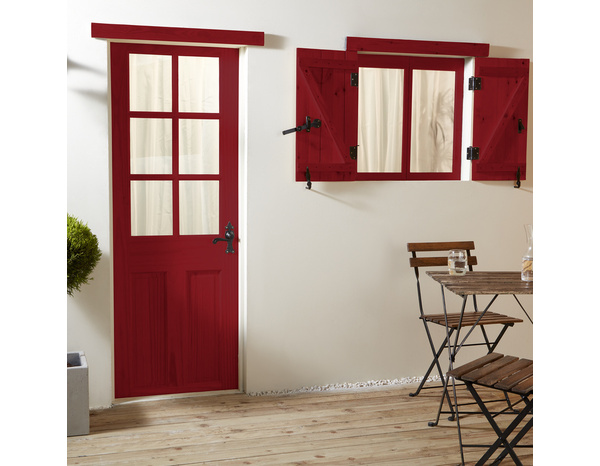 Peinture extérieur bois 0,75 L pourpre satin - Evalux - Brico Dépôt