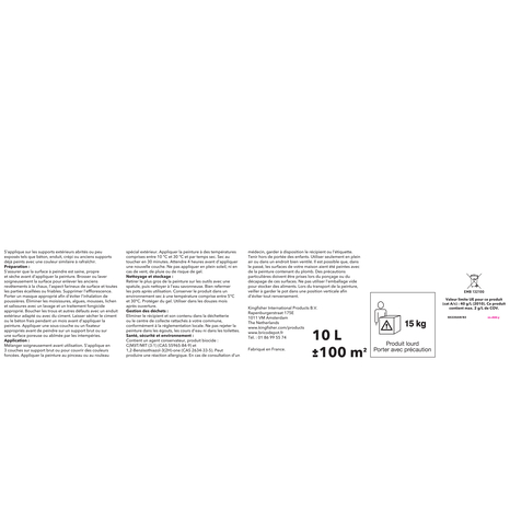 Peinture façade mate 10 L ton pierre - Brico Dépôt