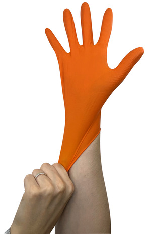 Lot de 50 gants nitrile structuré - Taille L - Brico Dépôt