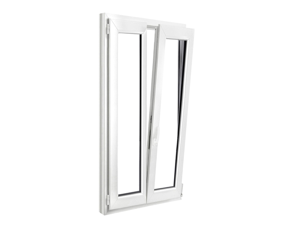 Fenêtre PVC blanc oscillo-battante 2 vantaux h.155 x l.80 cm - GoodHome - Brico Dépôt