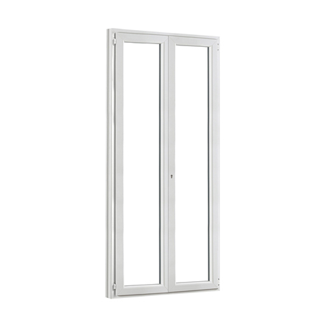 Porte-fenêtre PVC battante 2 vantaux H. 205 x l. 100 cm - GoodHome - Brico Dépôt
