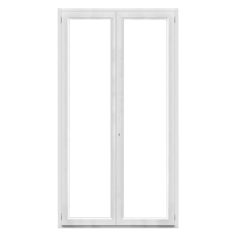 Porte-fenêtre PVC blanc 2 vantaux H.205 x l.120 cm - GoodHome - Brico Dépôt