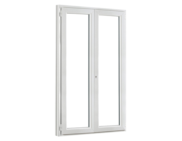 Porte-fenêtre PVC blanc 2 vantaux H.215 x l.120 cm - GoodHome - Brico Dépôt