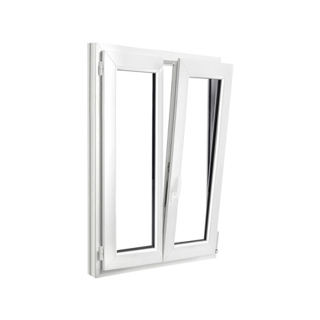 Fenêtre PVC blanc oscillo-battante 2 vantaux h.125 x l.80 cm - GoodHome - Brico Dépôt