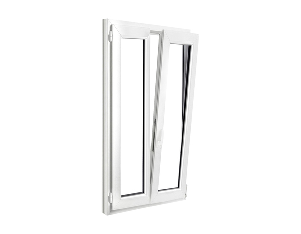 Fenêtre PVC blanc oscillo-battante 2 vantaux h.145 x l.80 cm - GoodHome - Brico Dépôt