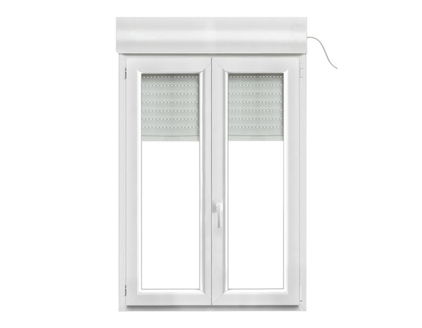 Fenêtre PVC blanc oscillo-battante 2 vantaux + volet roulant h.135 x l.100 cm - GoodHome - Brico Dépôt