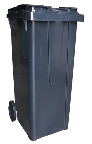 Poubelle anthracite  extérieure 120 L - Brico Dépôt