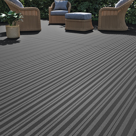 Lame de terrasse en composite grise L. 2,2 m x l. 14,5 cm - Brico Dépôt